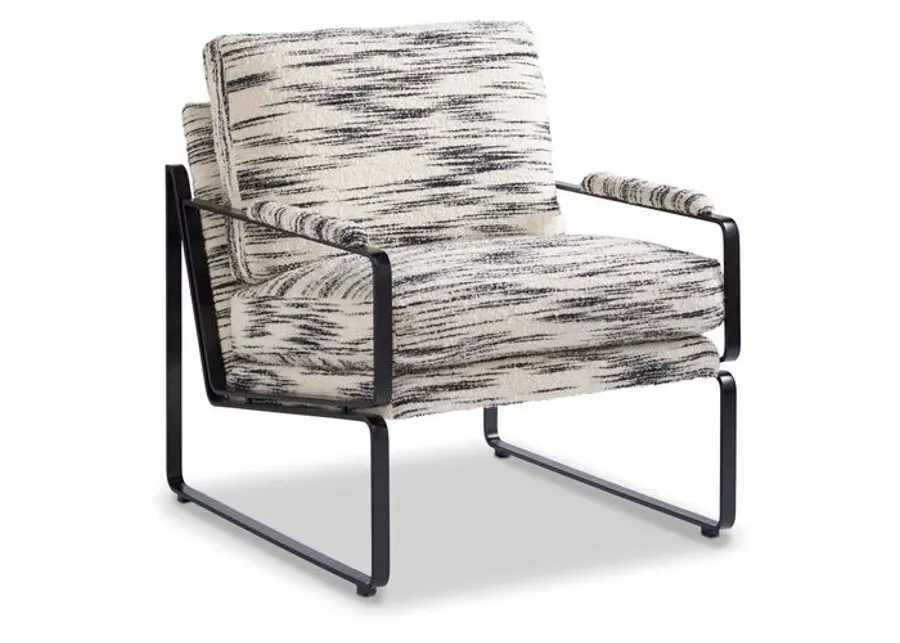 Harrison Chair - Salt/Pepper - Miles Talbott - Handcrafted - Black