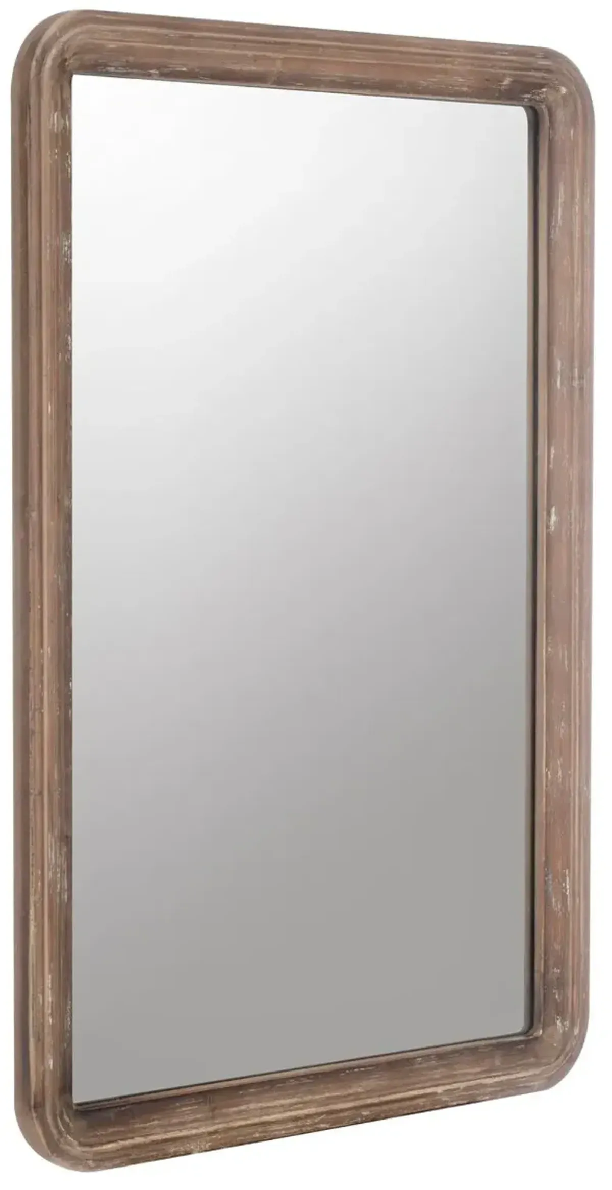 Clara Rectangular Wall Mirror, Natural