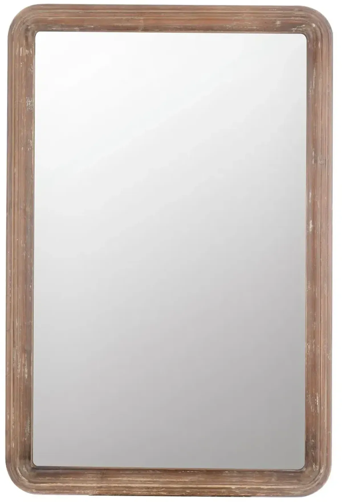 Clara Rectangular Wall Mirror, Natural