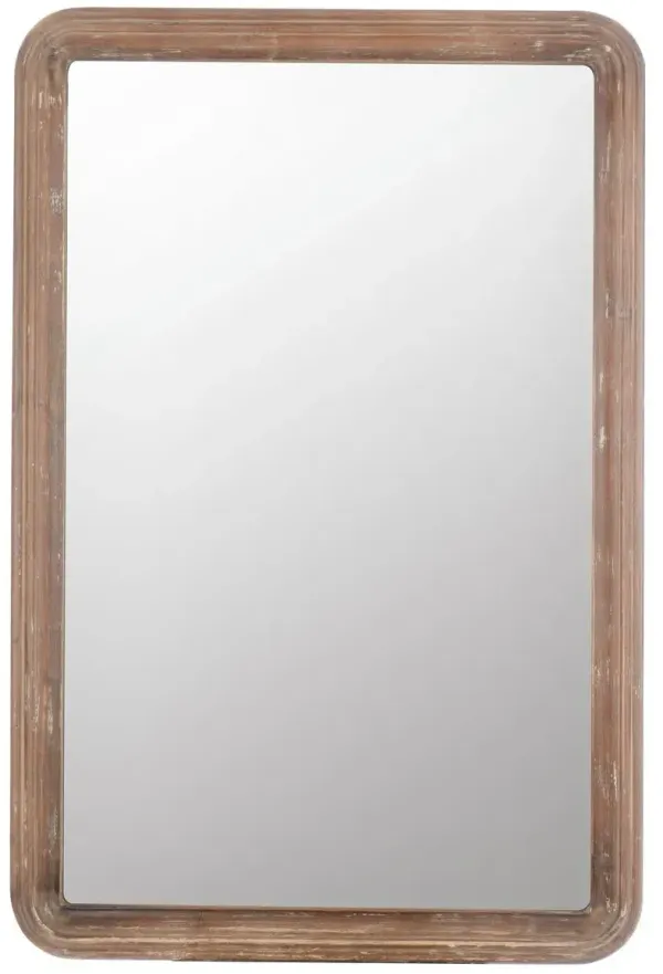 Clara Rectangular Wall Mirror, Natural