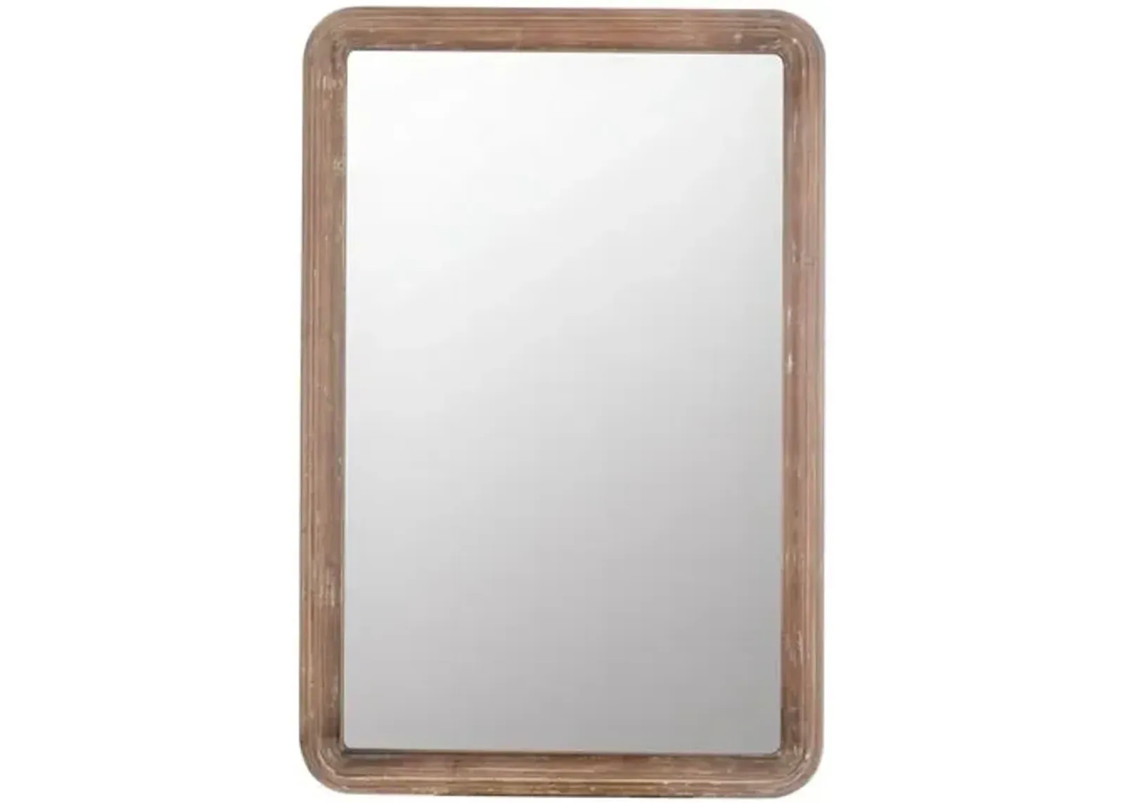 Clara Rectangular Wall Mirror - Natural