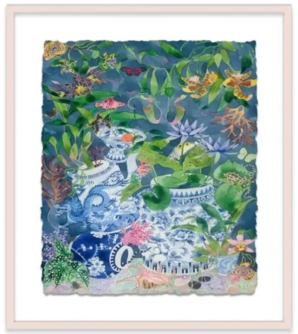 Gabby Malpas - Garden of Eden V Painting - Pink