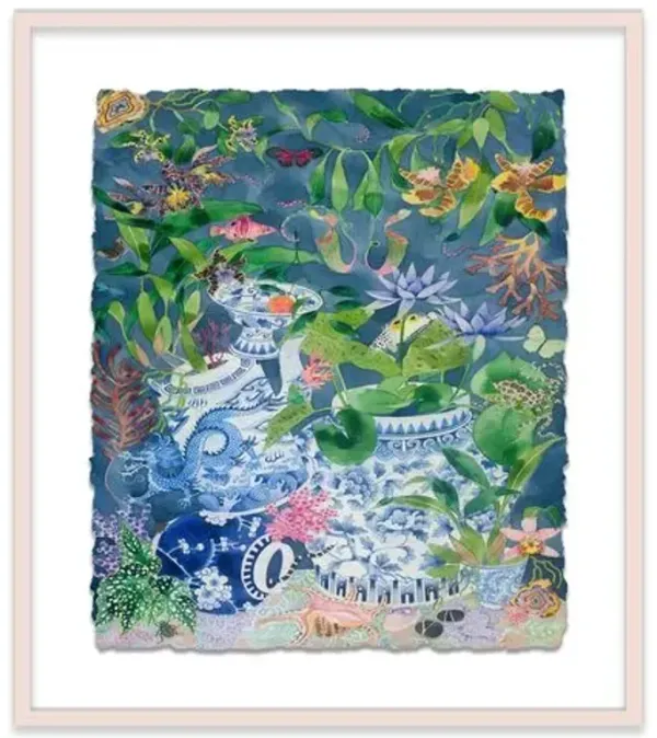 Gabby Malpas - Garden of Eden V Painting - Pink