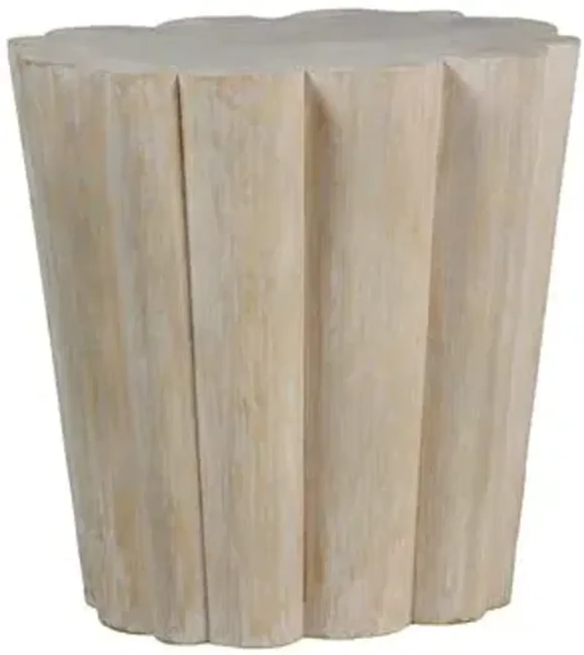 Bree Side Table - Whitewash - Gabby - Brown