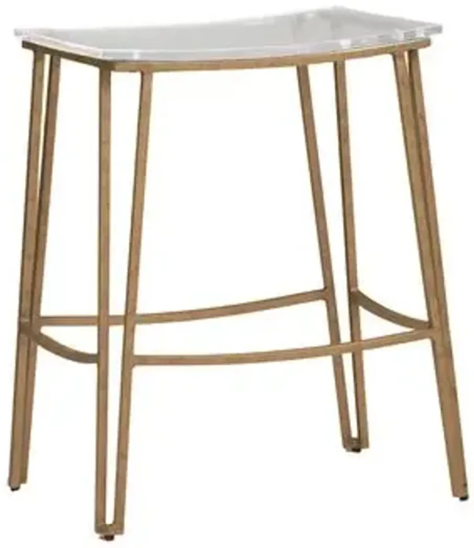 Pierce Acrylic Counter Stool - Gold - Gabby