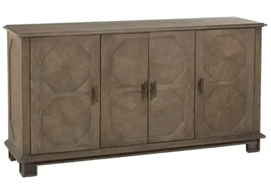 Rhodes Sideboard - Charcoal Oak - Gabby - Brown