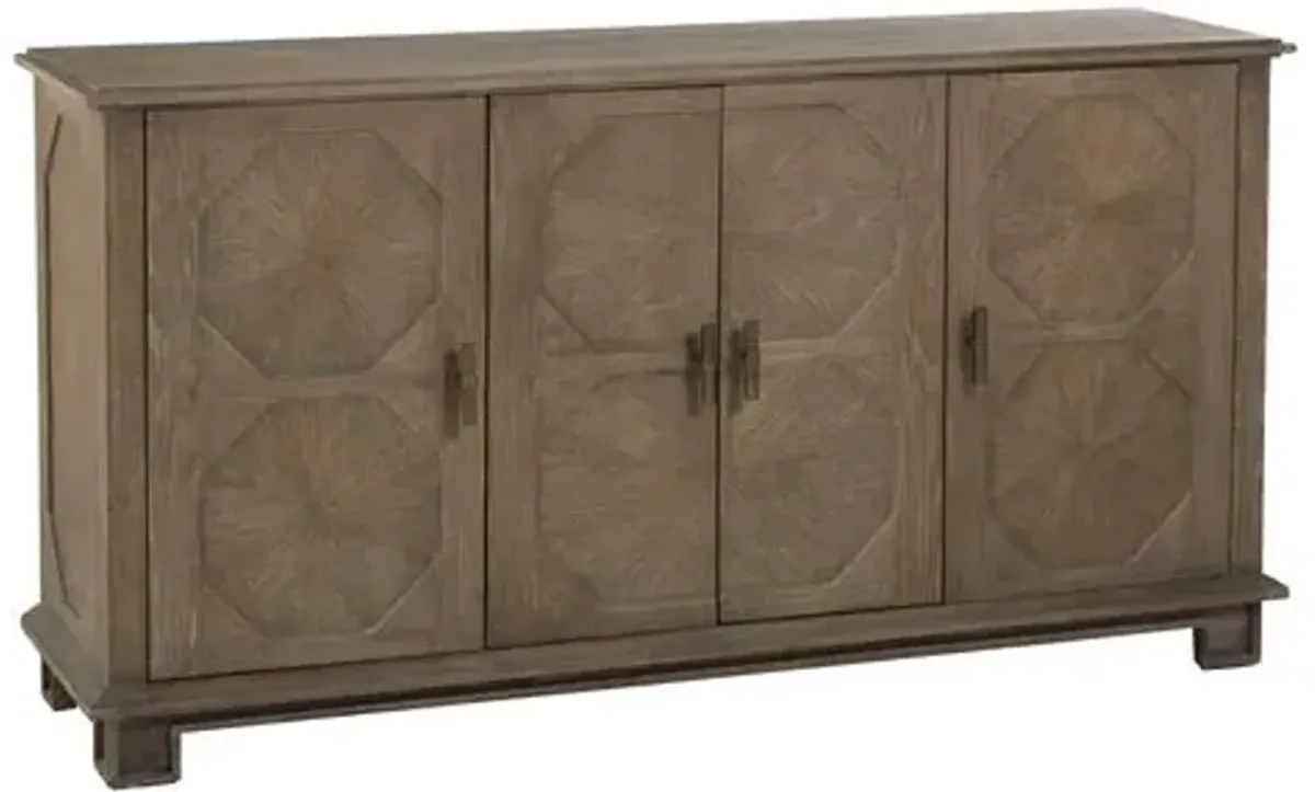 Rhodes Sideboard - Charcoal Oak - Gabby - Brown