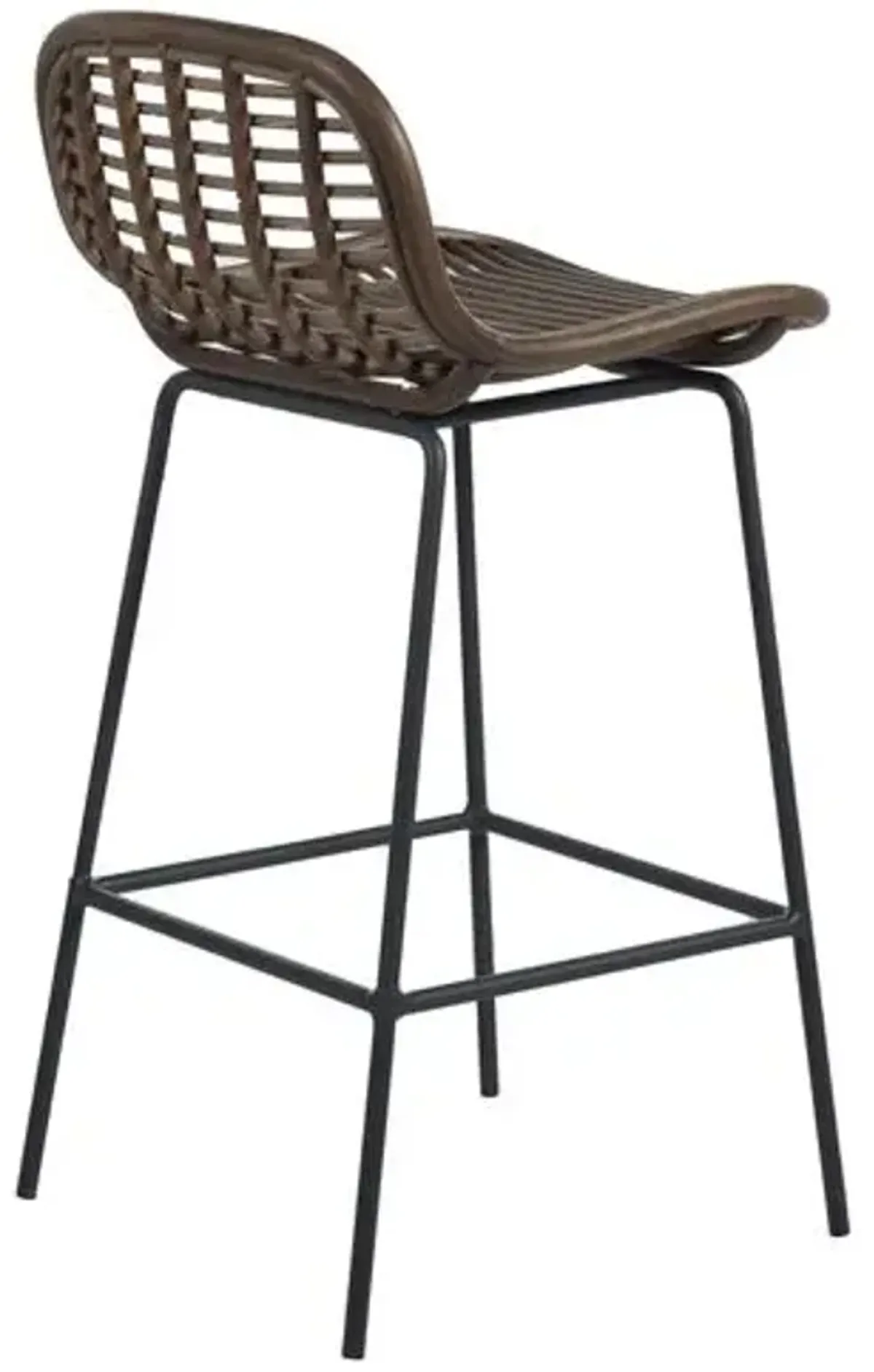 Jake Rattan Barstool - Brown - Gabby