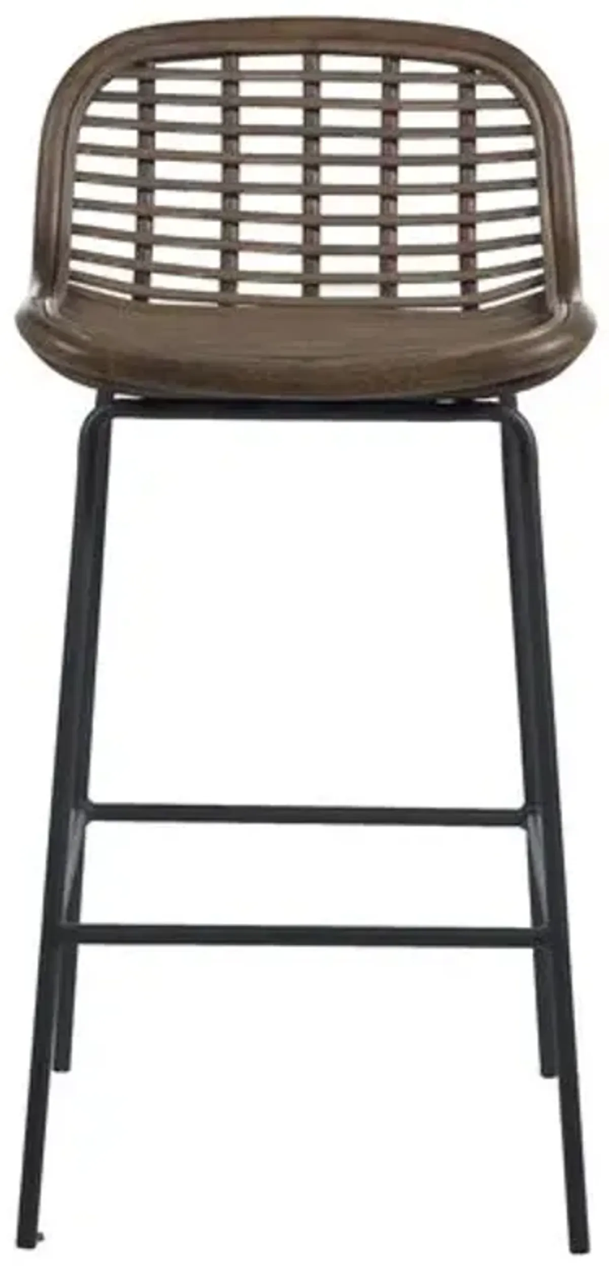 Jake Rattan Barstool - Brown - Gabby