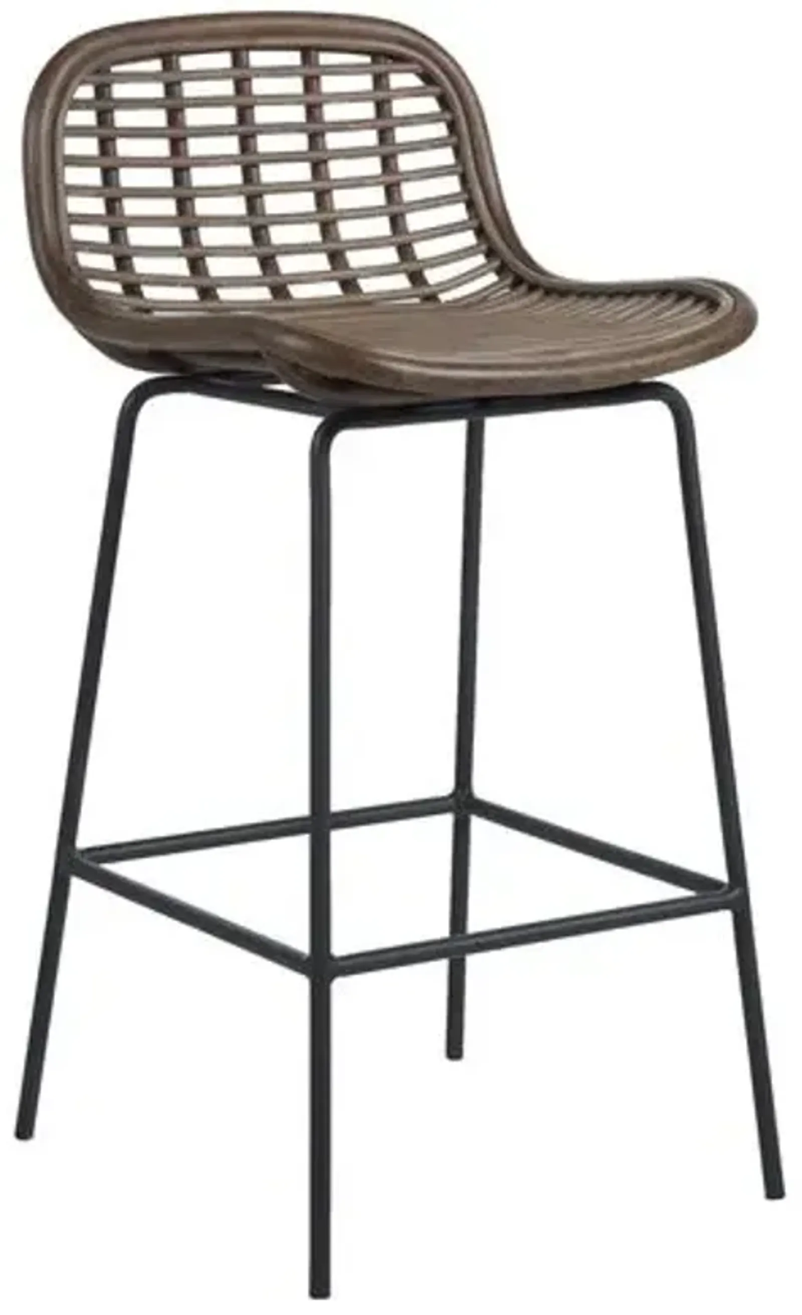 Jake Rattan Barstool - Brown - Gabby