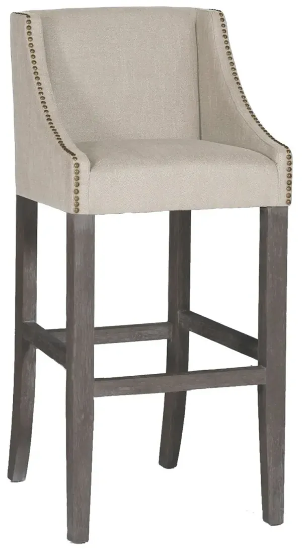 Winston Barstool - Dove Sunbrella - Gabby - Beige