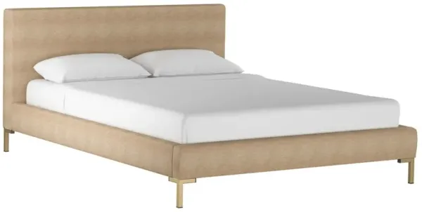 Smith Platform Bed, Sand Linen