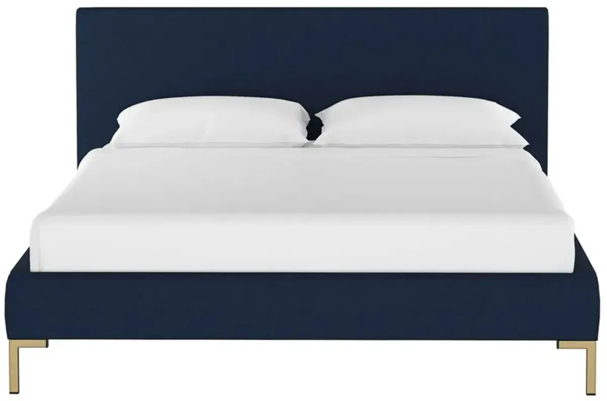 Smith Platform Bed, Navy