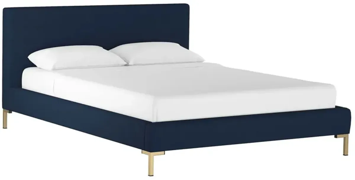 Smith Platform Bed, Navy