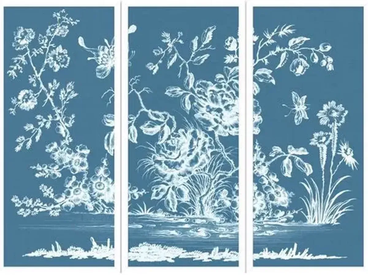 Chinoiserie Triptych - Celerie Kemble - Blue