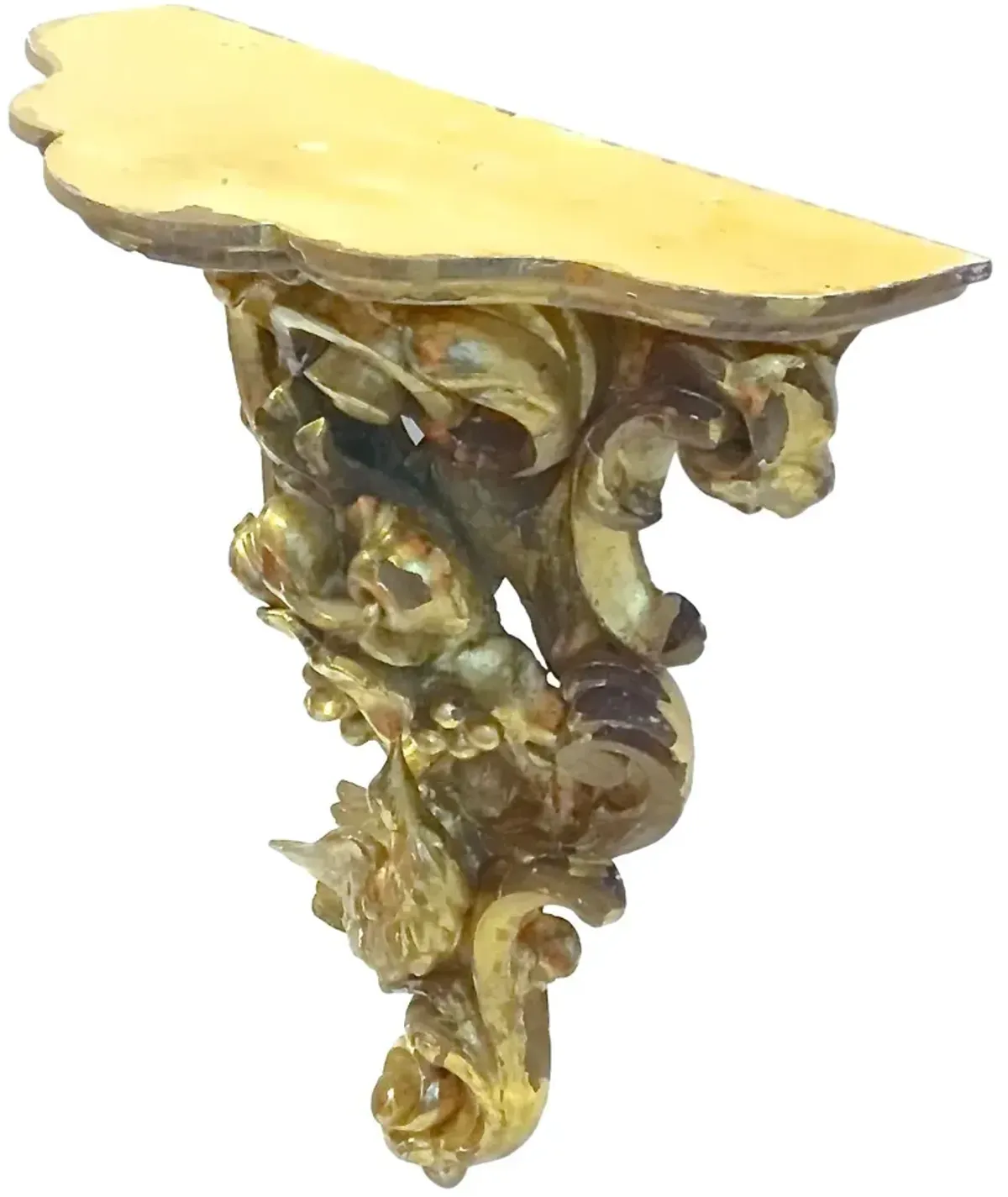 Antique Florentine Gilt Wall Bracket - Vermilion Designs - Gold