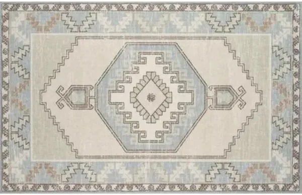 Karima Rug - Light Blue - Blue