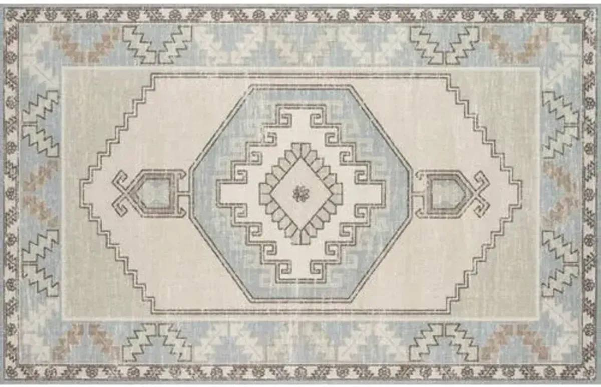 Karima Rug - Light Blue - Blue