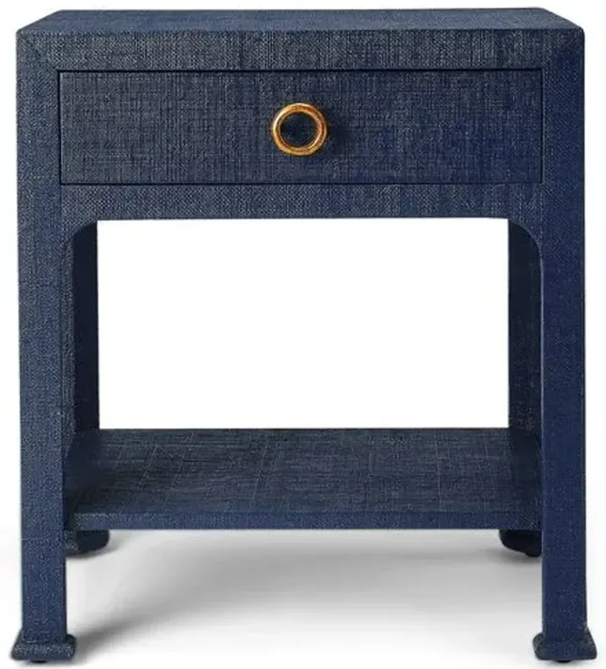 Kos 1-Drawer Raffia Nightstand