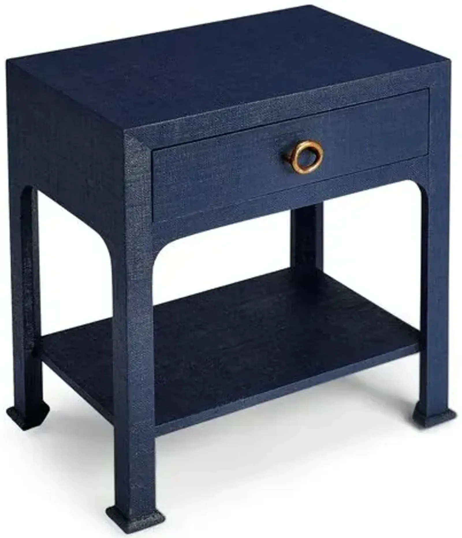 Kos 1-Drawer Raffia Nightstand