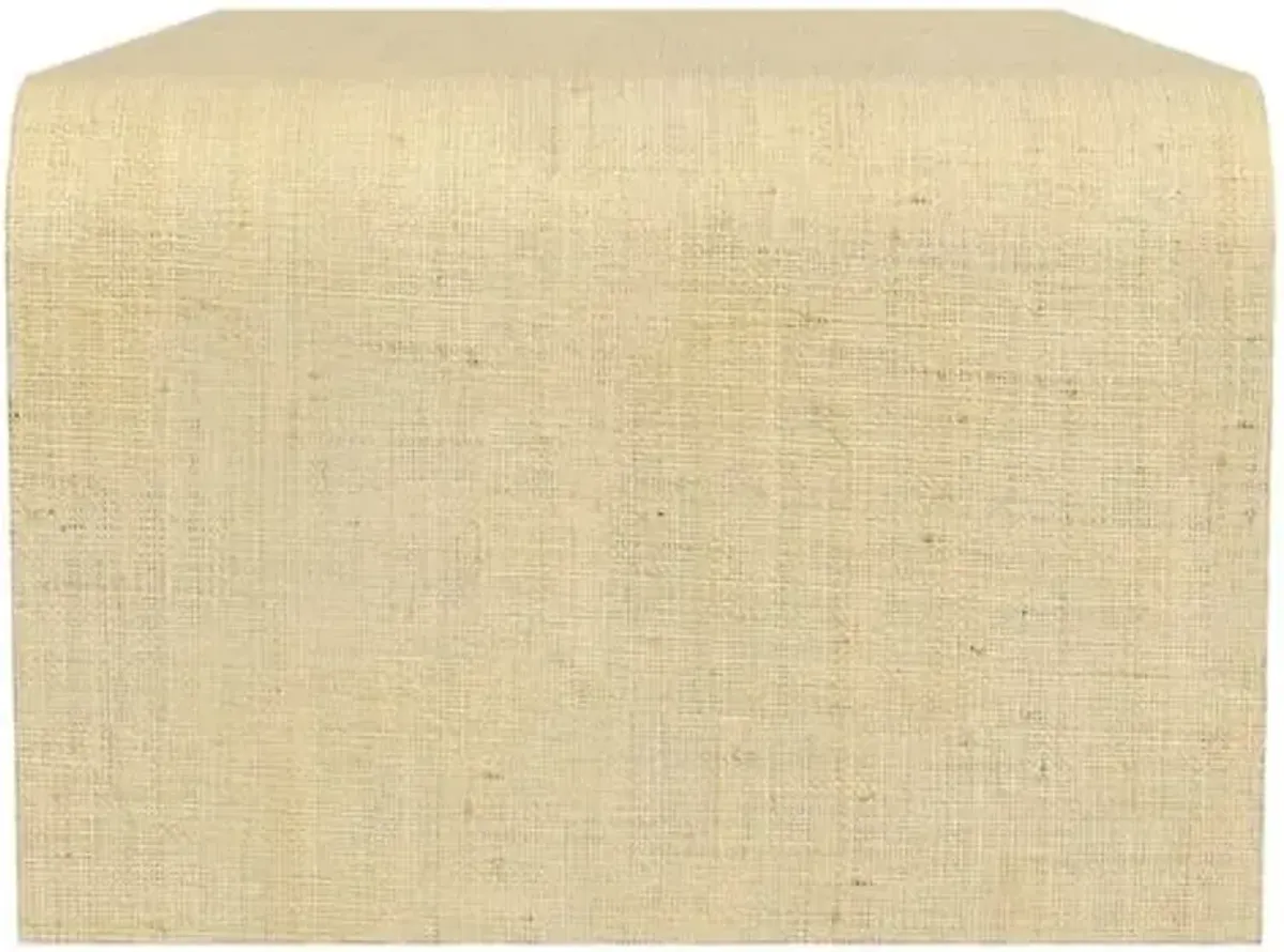 Kos Raffia Waterfall Coffee Table - Beige