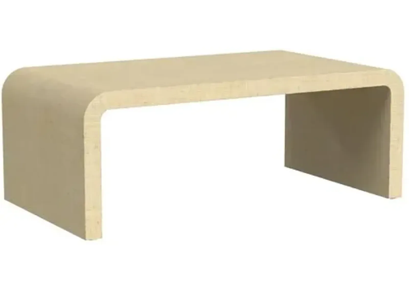 Kos Raffia Waterfall Coffee Table - Beige