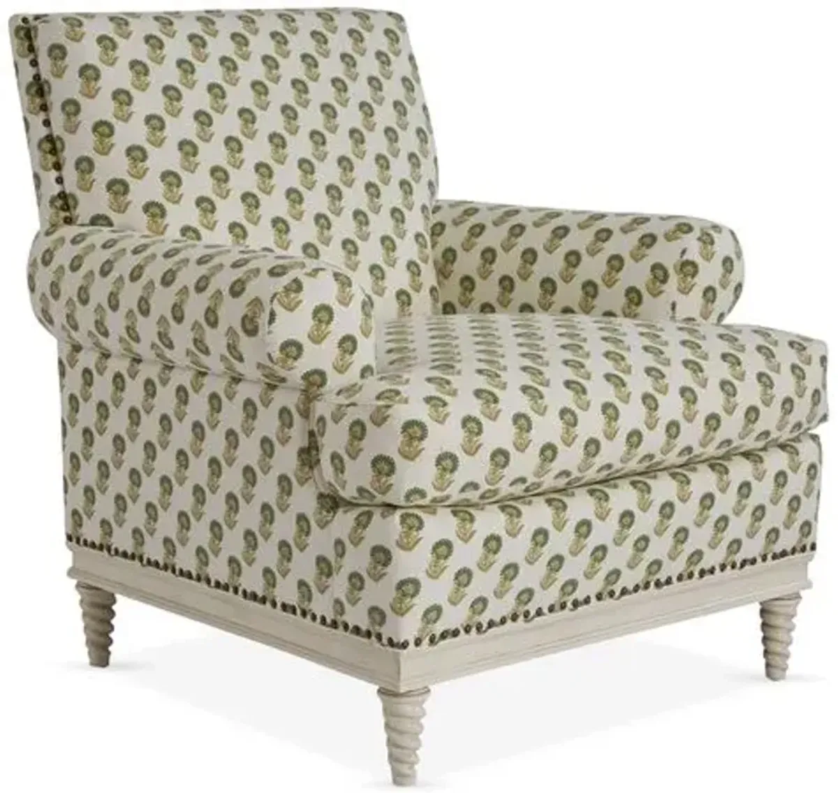 Paris Club Chair - Spring Green/Ivory - Mr & Mrs Howard