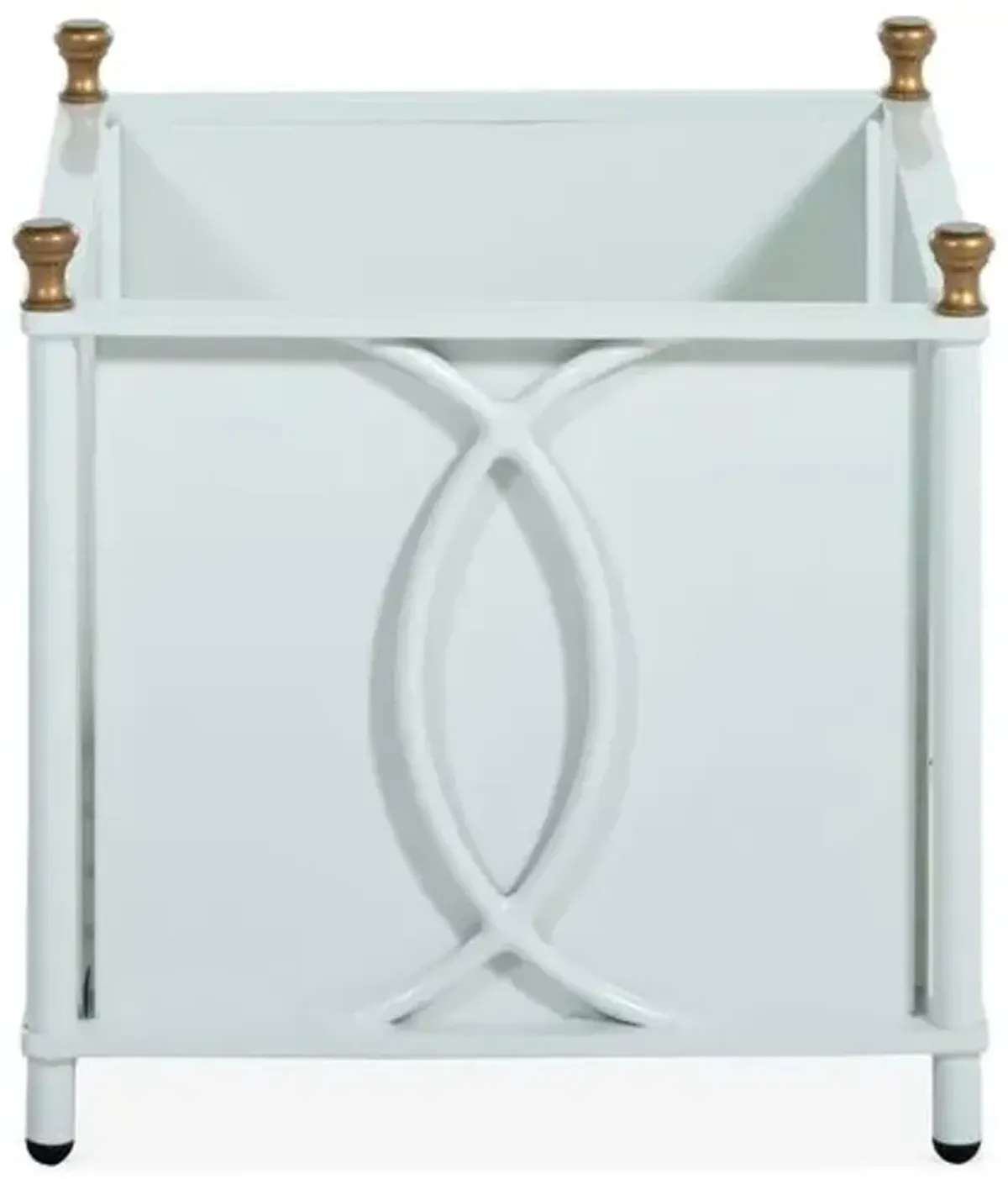 Frances Small Outdoor Planter - White - 17"w x 17"d x 16.5"h