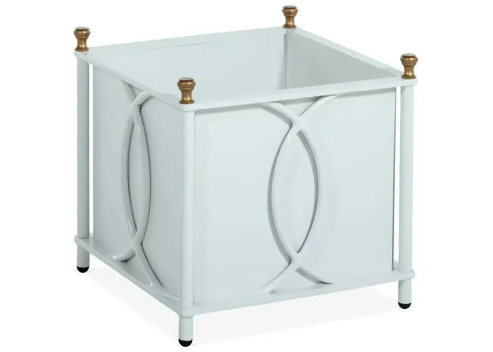 Frances Small Outdoor Planter - White - 17"w x 17"d x 16.5"h