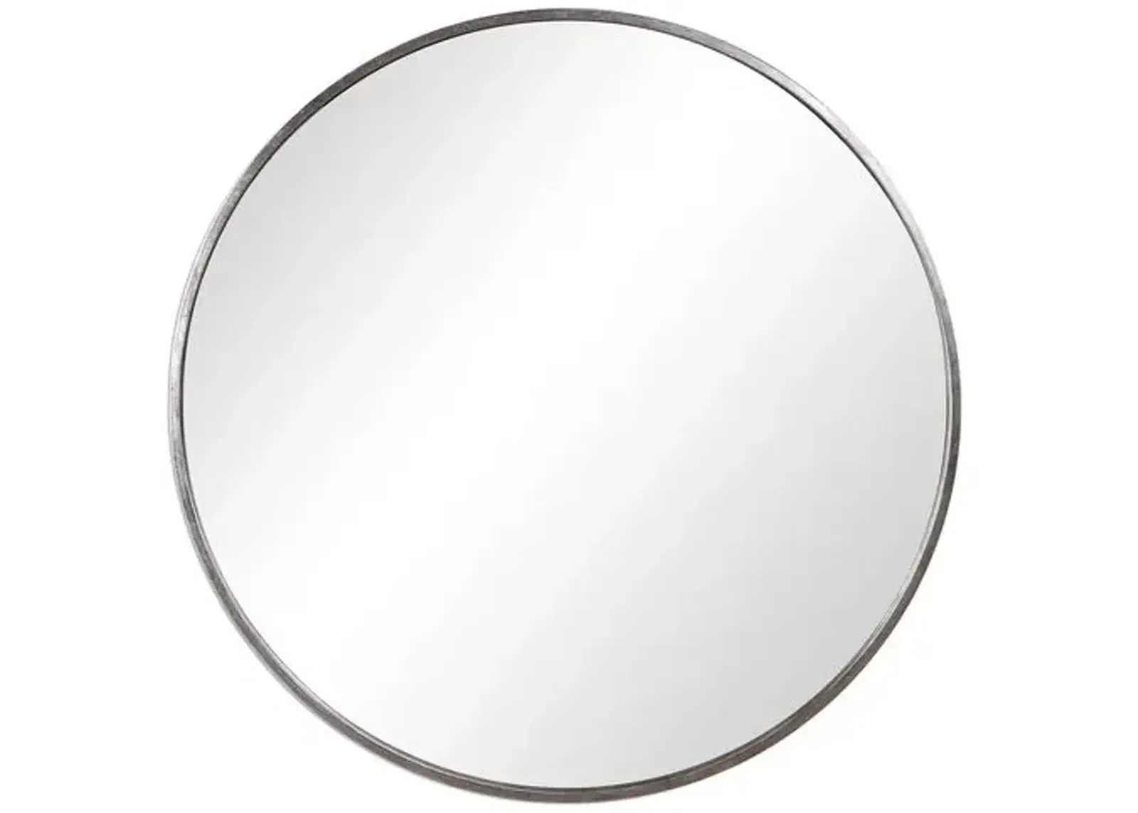 Mia Round Wall Mirror - Silver