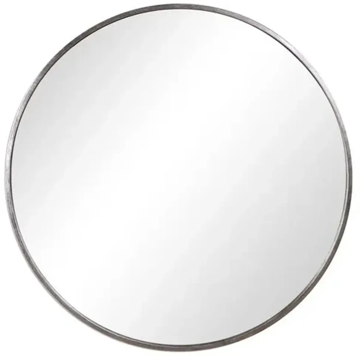 Mia Round Wall Mirror - Silver