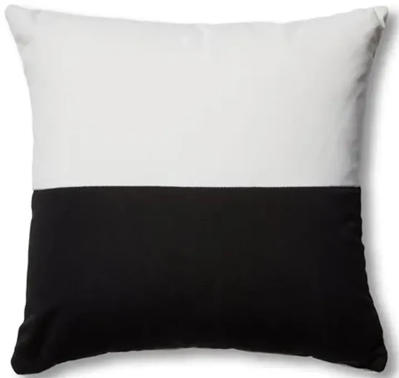 Frances Color-Block Outdoor Pillow - Black/