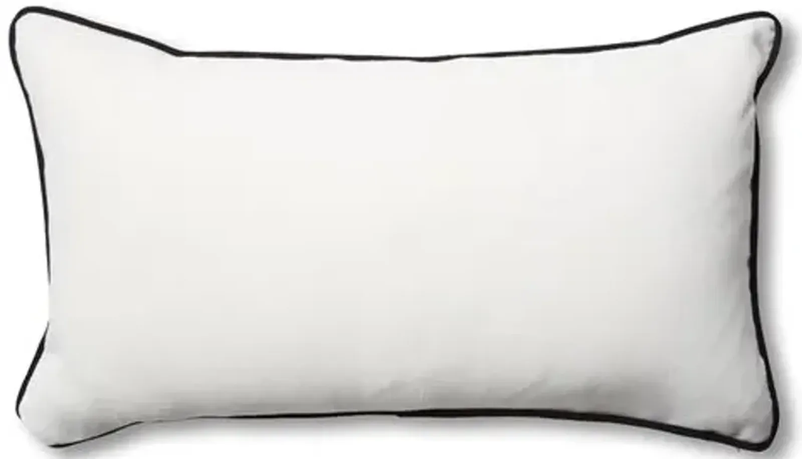 Newport 14x24 Lumbar Pillows - White/Black