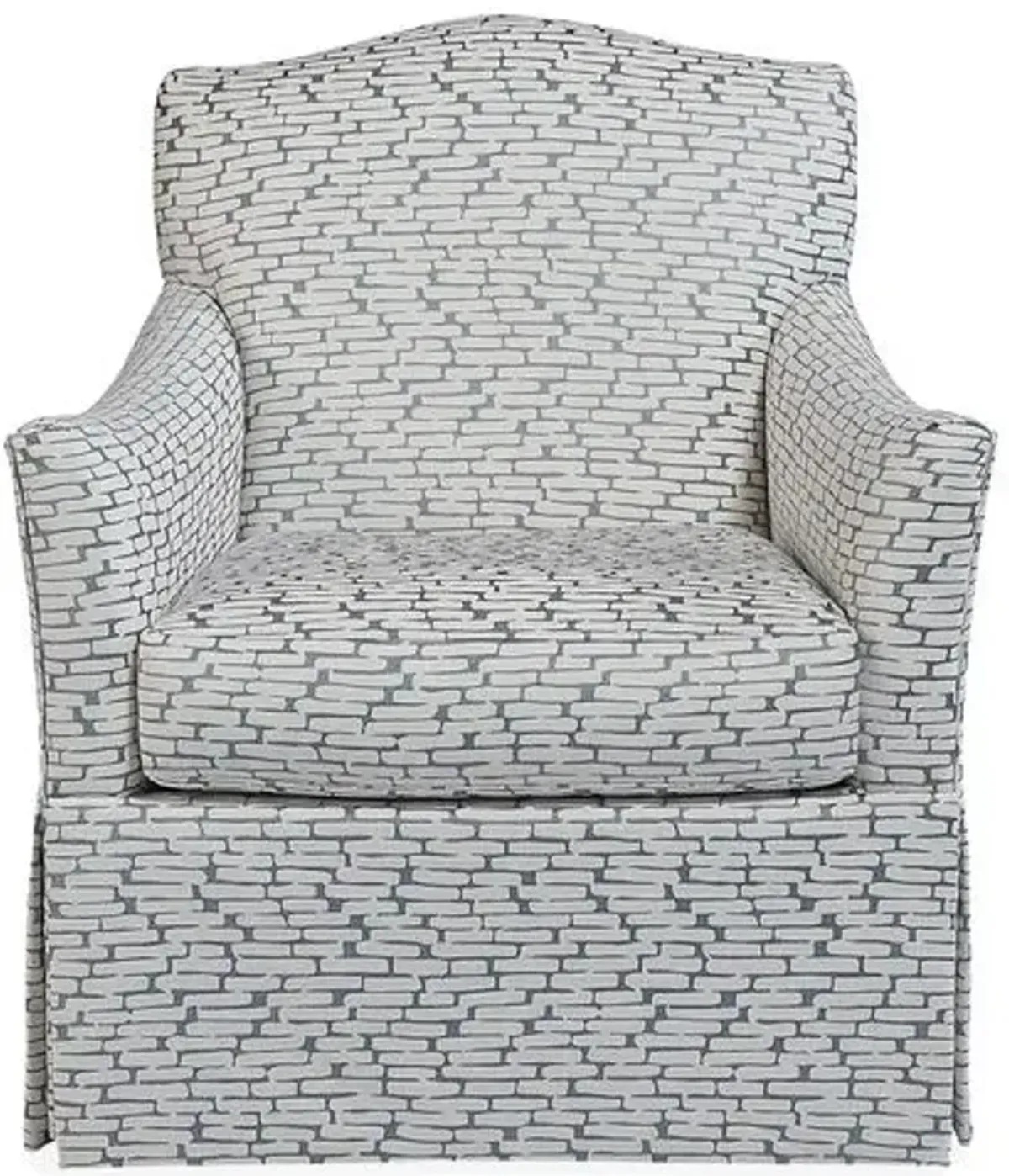 Florian Club Chair - Slate/Ivory - Lillian August