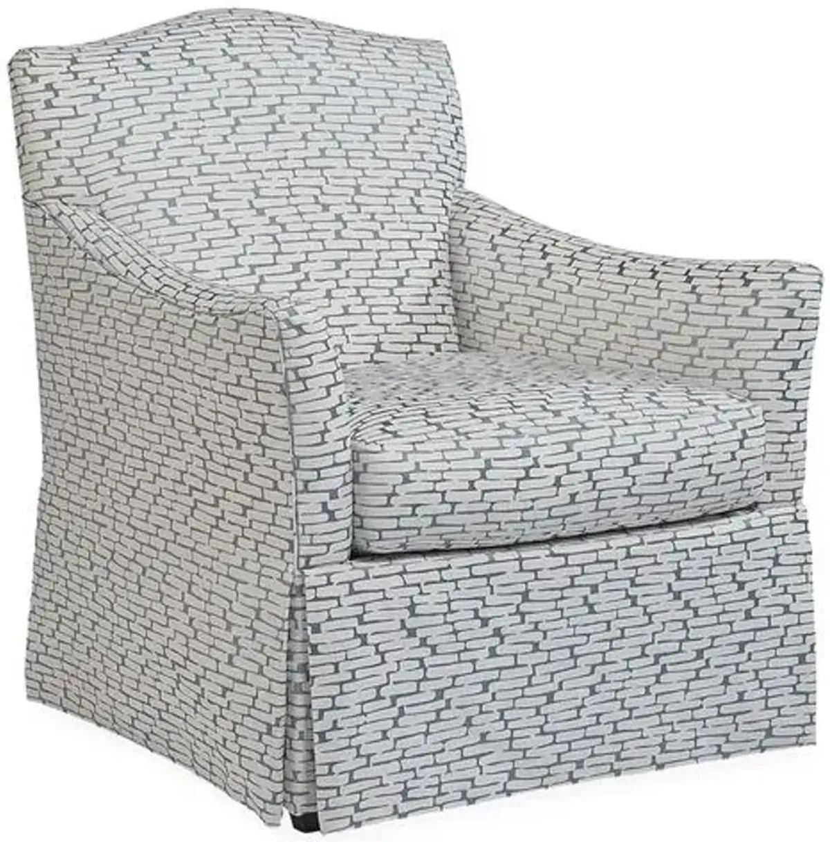 Florian Club Chair - Slate/Ivory - Lillian August