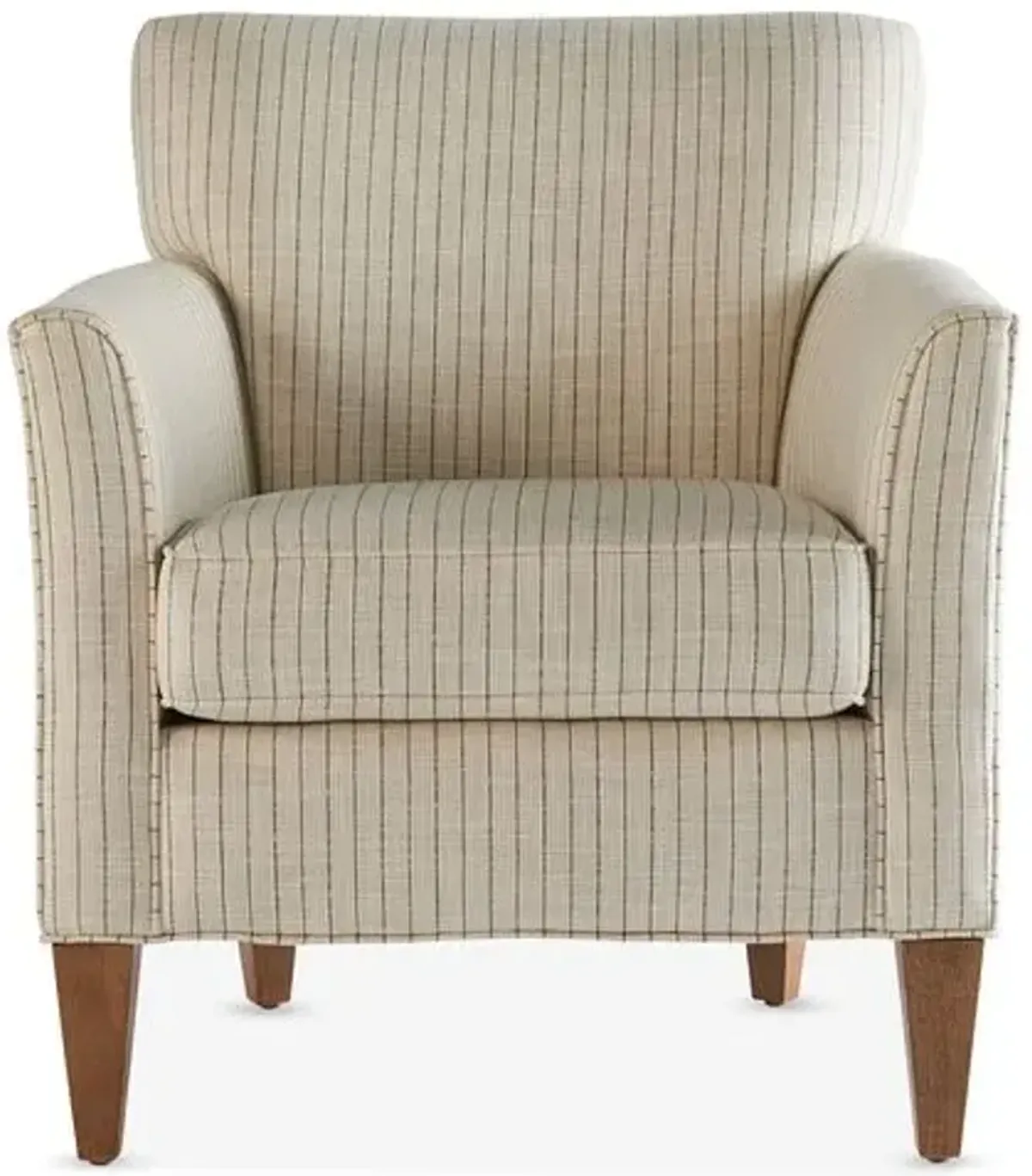 Gramercy Accent Chair - Gray Stripe - Black, Comfortable, Durable