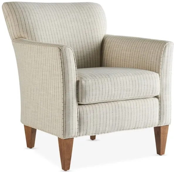 Gramercy Accent Chair, Gray Stripe