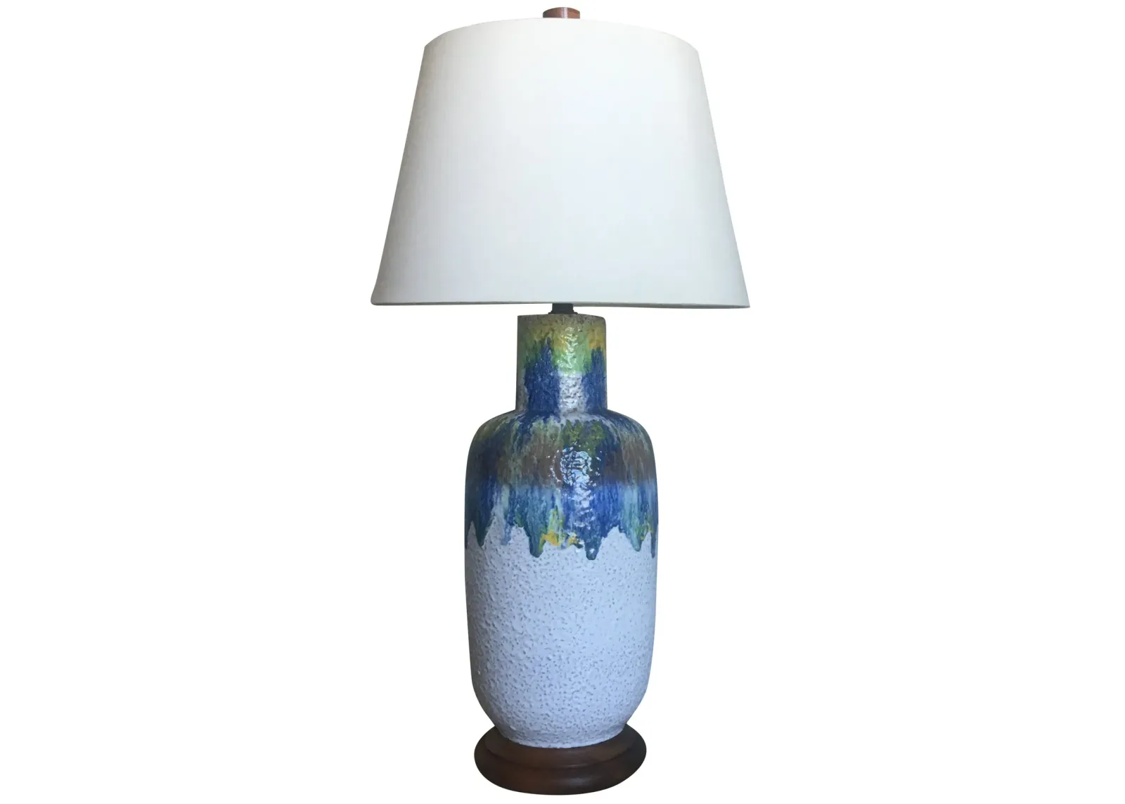 Oversize Midcentury Drip Glaze Lamp - C the Light Interiors