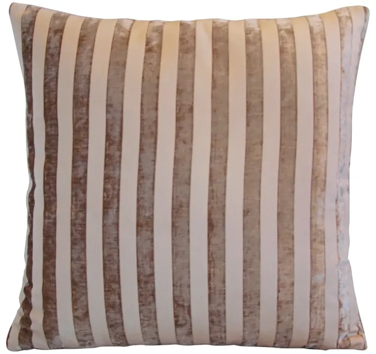 French Velvet Striped Pillows - Set of 2