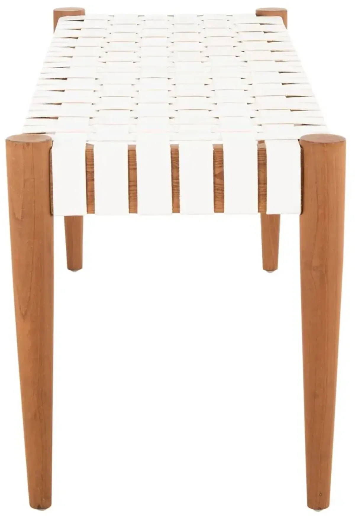 Alyssa Leather-Strap Bench
