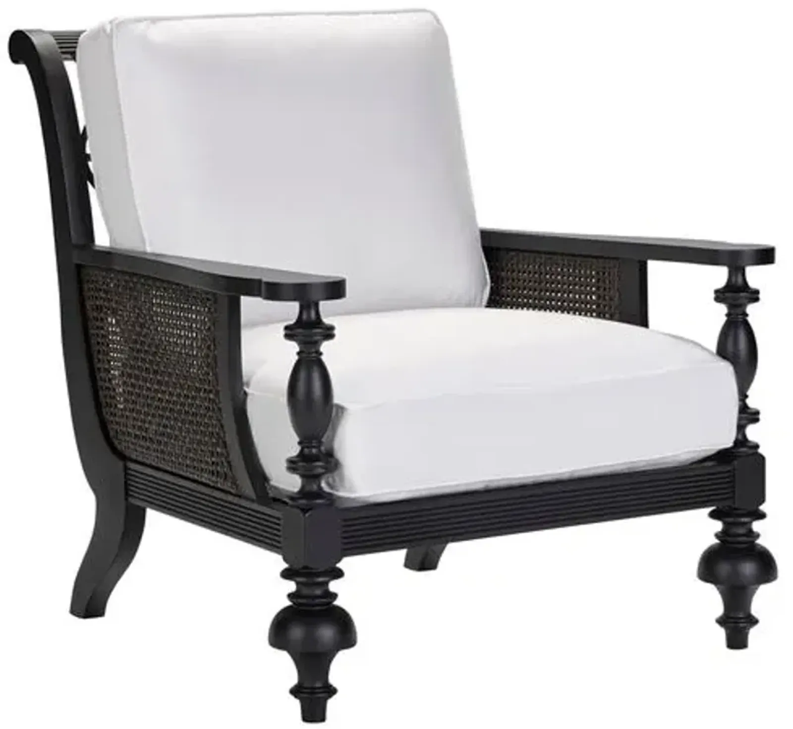 Hemingway Plantation Outdoor Lounge Chair - Black/Natural - Lane Venture - White