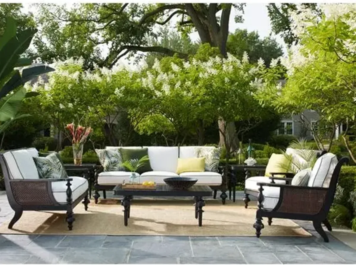 Hemingway Plantation Outdoor Sofa - Black/Natural - Lane Venture