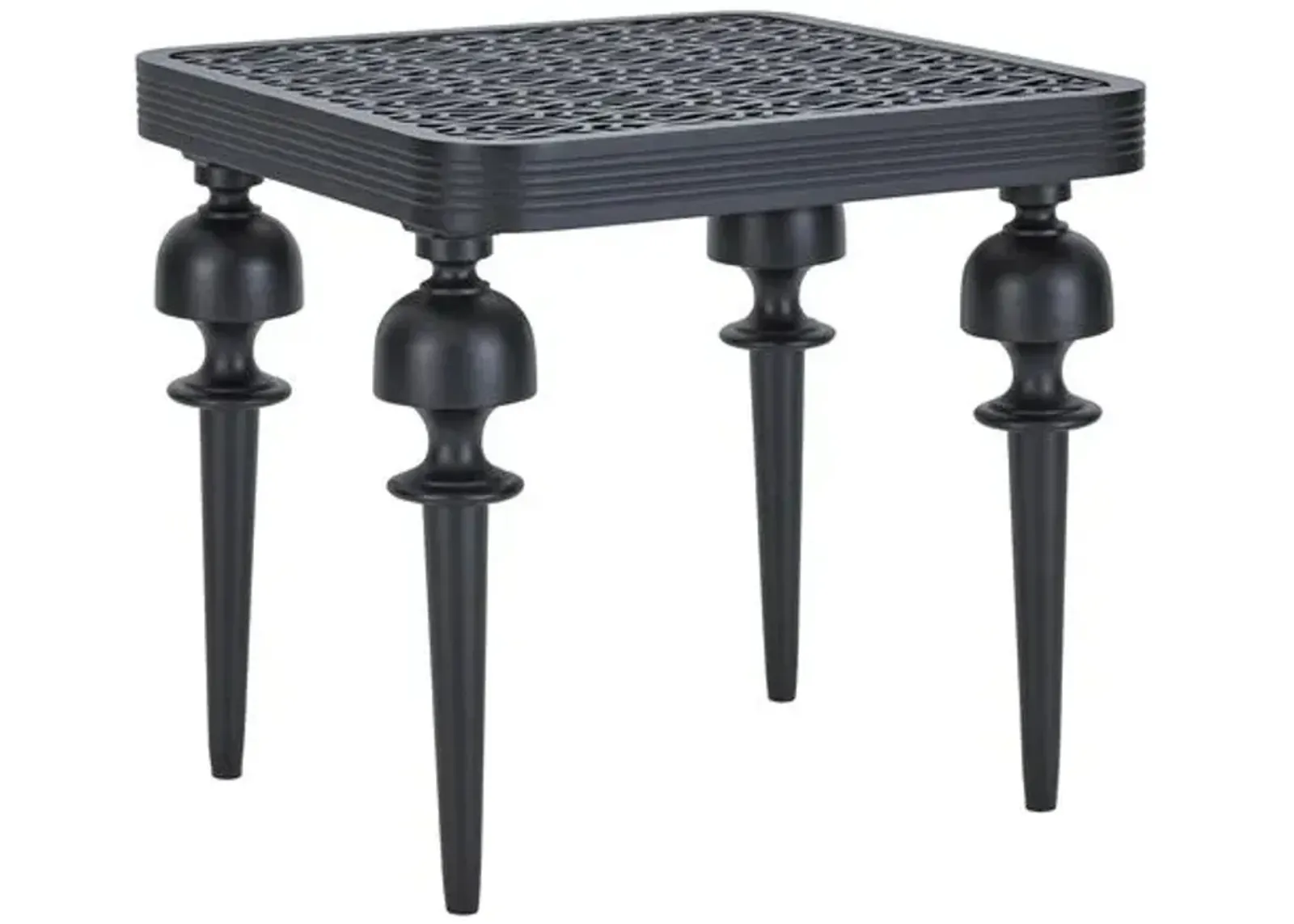 Hemingway Outdoor Side Table - Black - Lane Venture