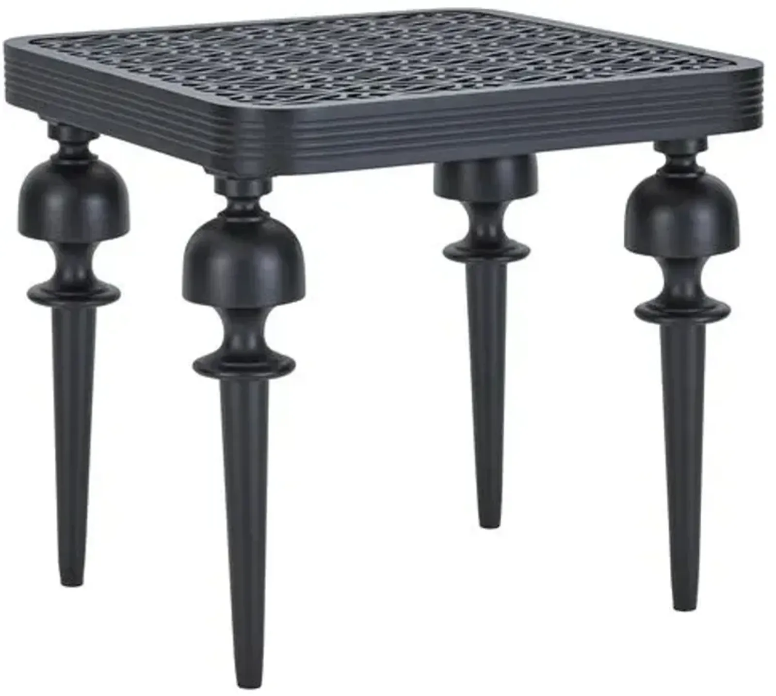 Hemingway Outdoor Side Table - Black - Lane Venture