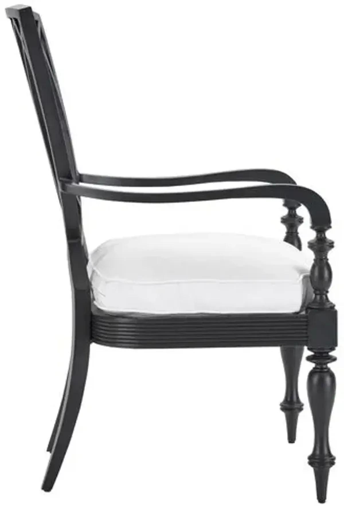 Hemingway Outdoor Armchair - Black/Natural - Lane Venture - White