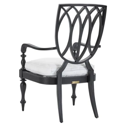 Hemingway Outdoor Armchair - Black/Natural - Lane Venture - White