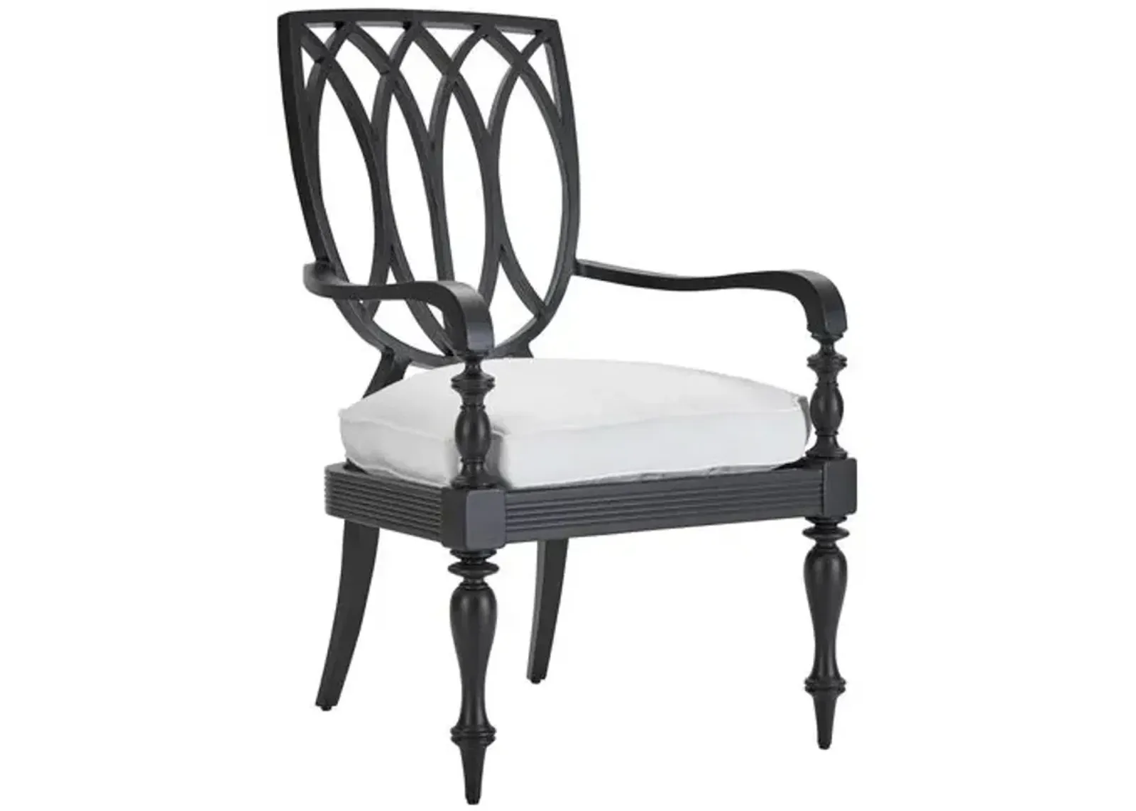 Hemingway Outdoor Armchair - Black/Natural - Lane Venture - White