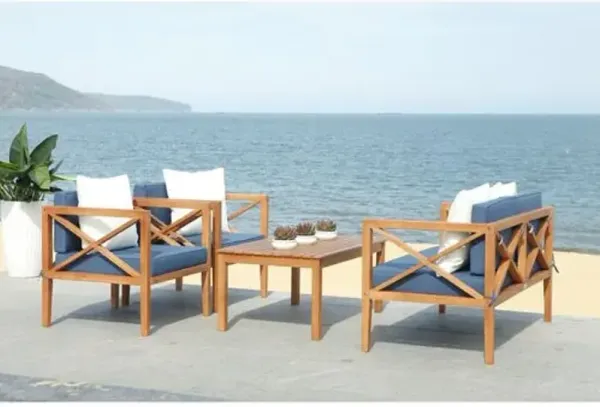 Davenport Outdoor Lounge Set - Blue