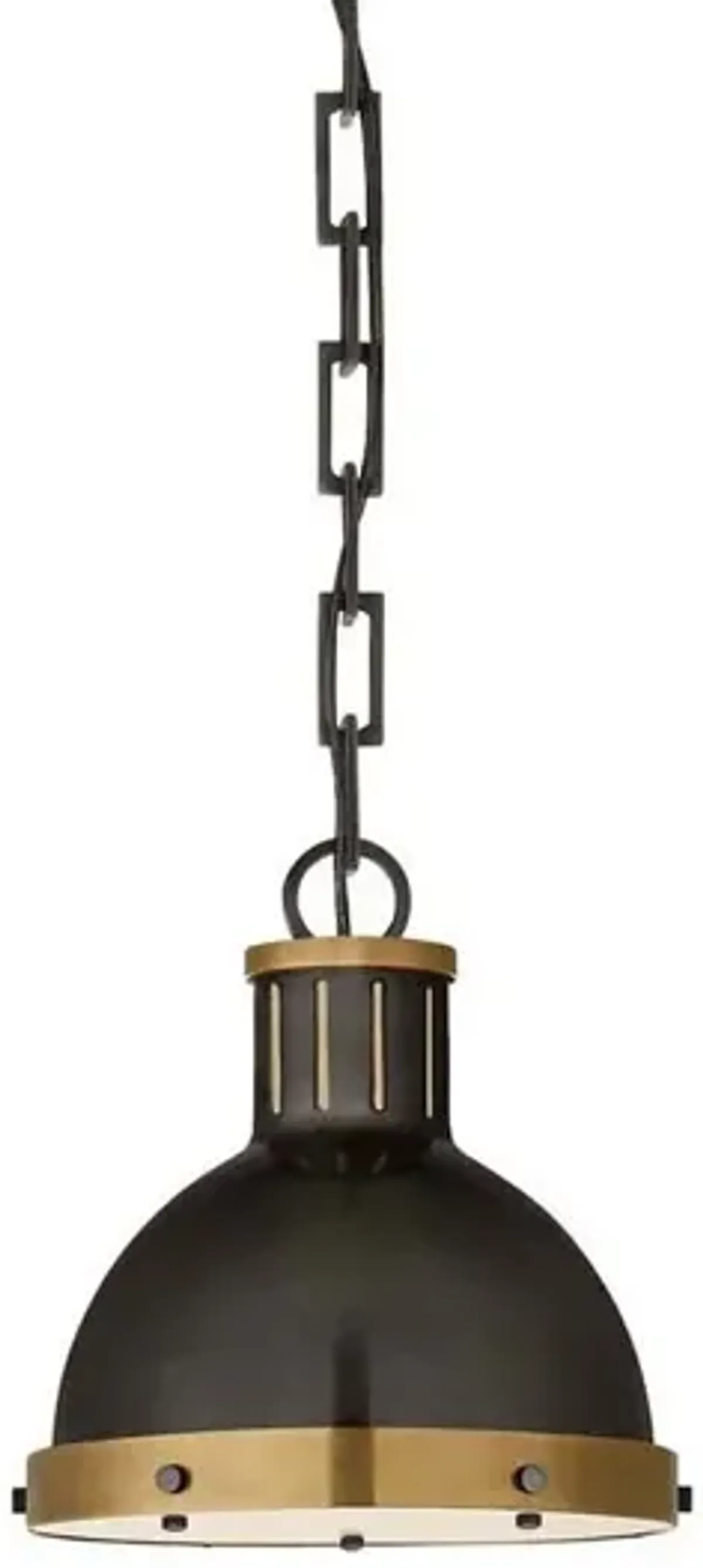 Visual Comfort - Hicks Pendant - Bronze/Antiqued Brass - Black
