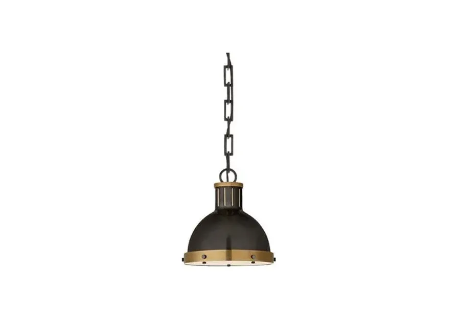 Visual Comfort - Hicks Pendant - Bronze/Antiqued Brass - Black